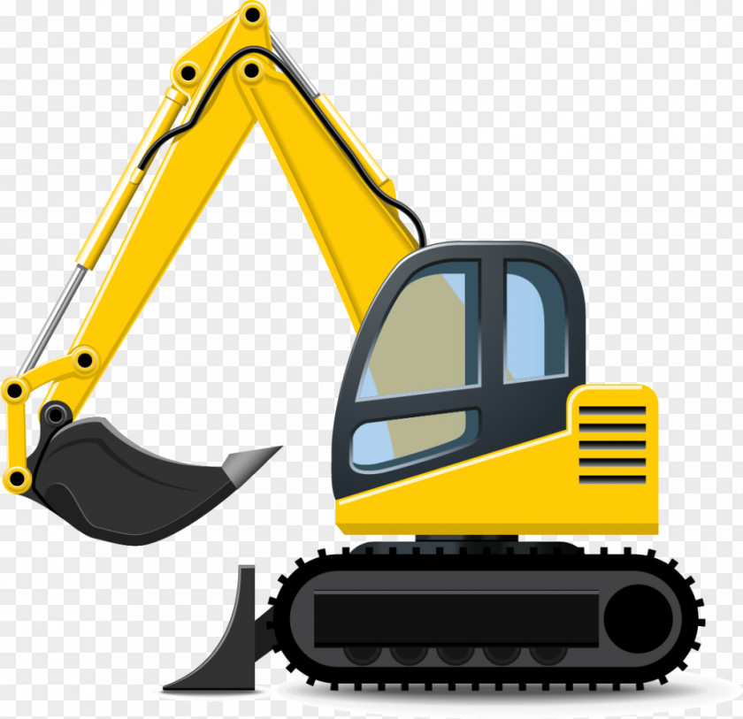 Excavator Caterpillar Inc. Komatsu Limited Clip Art Heavy Machinery PNG