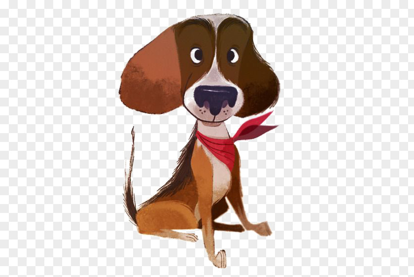 Pet Dog Cartoon Character Design Illustration PNG