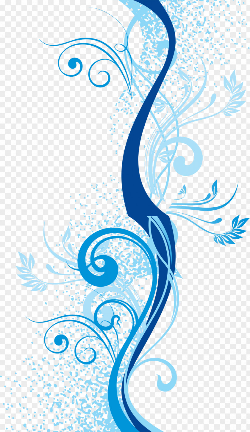 Satin Blue Flower Clip Art PNG
