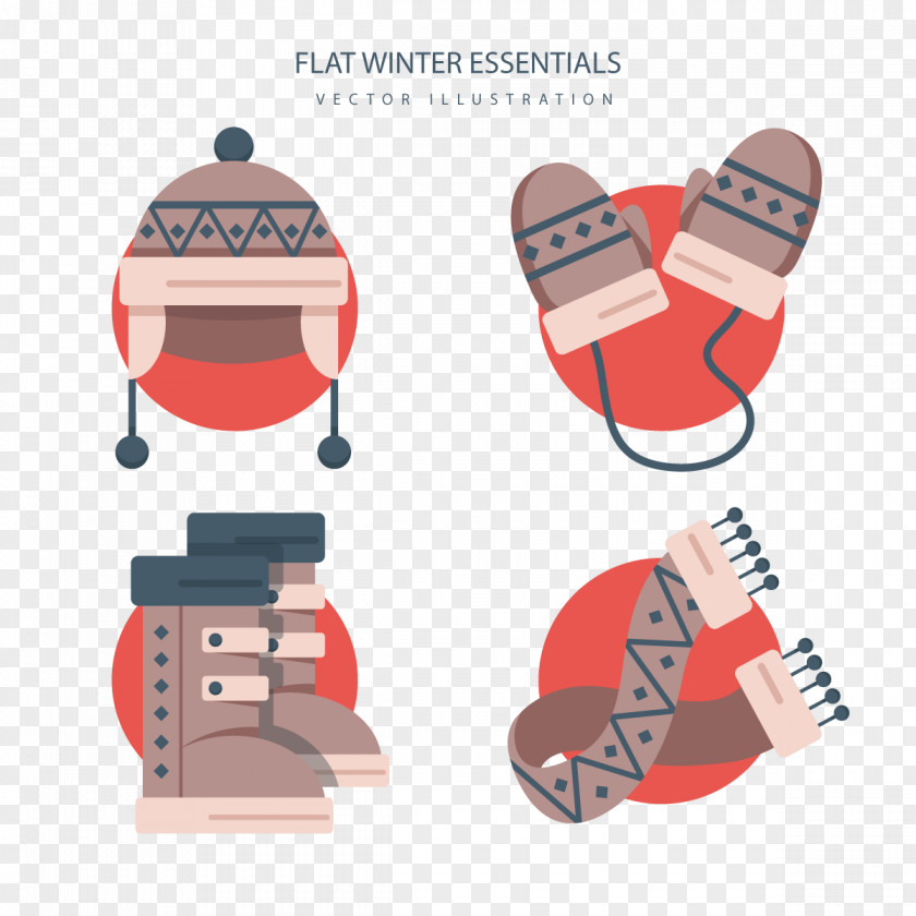 Vector Winter Snow Boots Boot PNG