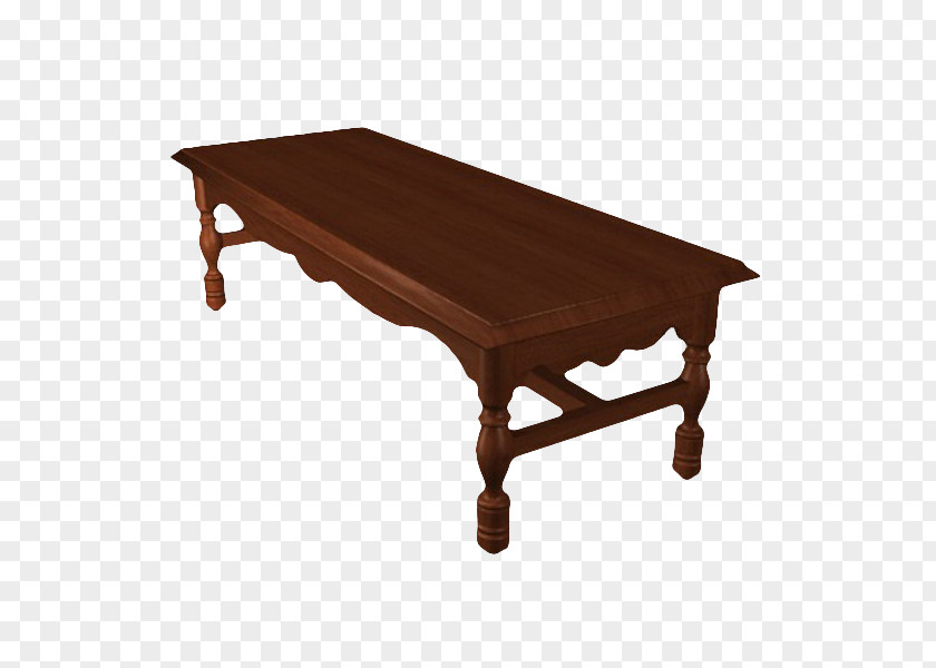 Brown Long Low Table Coffee Furniture Desk Living Room PNG