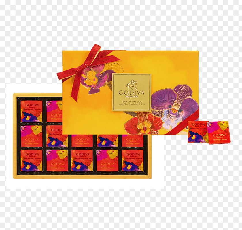 Godiva Dark Chocolate Gift Box Chocolatier Chinese New Year PNG