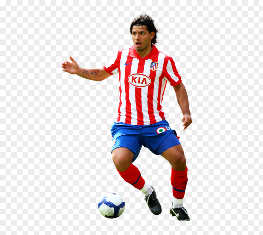 Sergio Agüero Atlético Madrid La Liga Football Player Jersey PNG