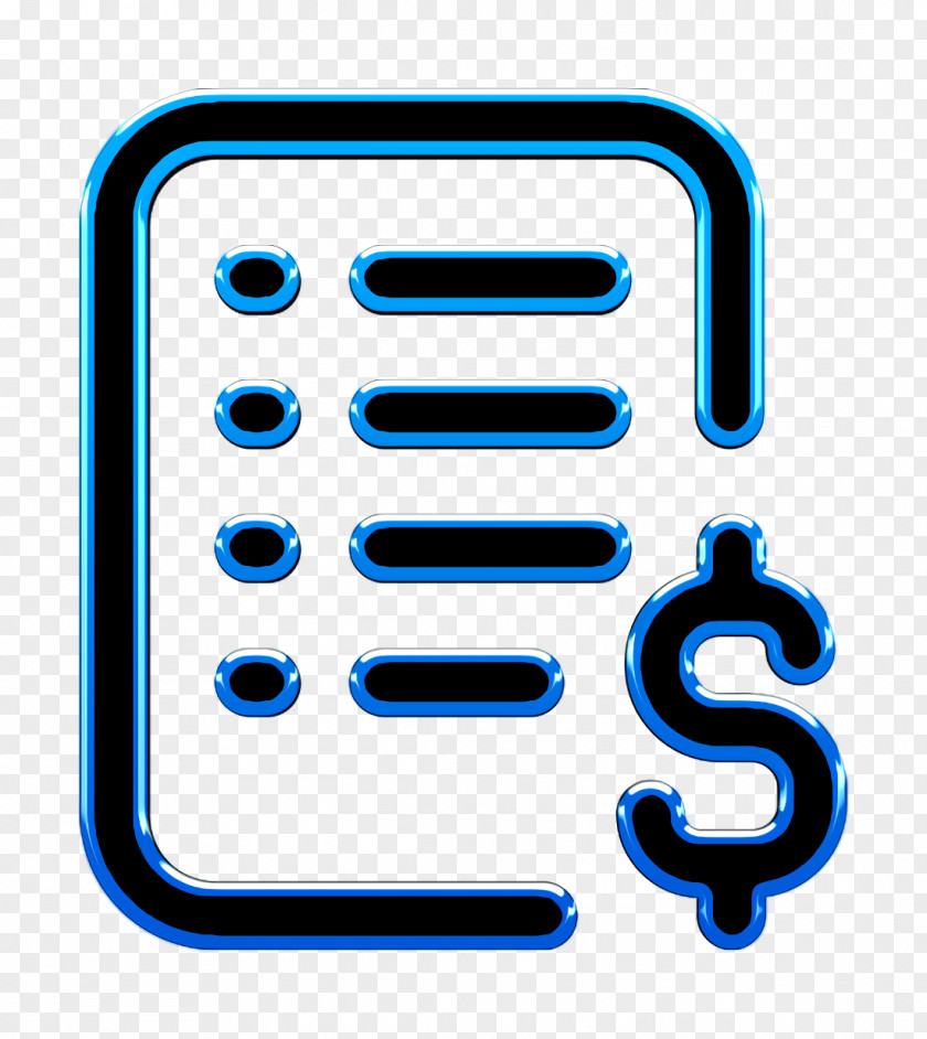 E-Commerce Icon Bill Invoice PNG