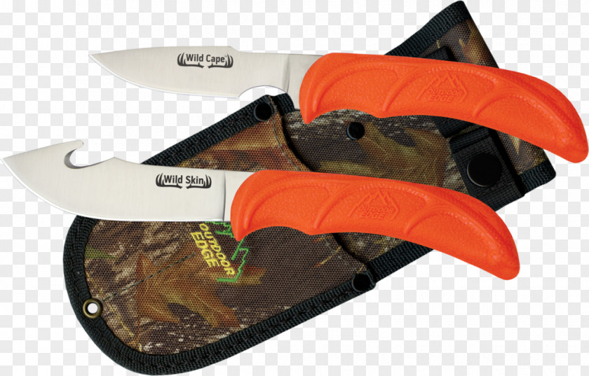 Knife Skinner Hunting & Survival Knives Outdoor Edge Wild-Pair Blade PNG