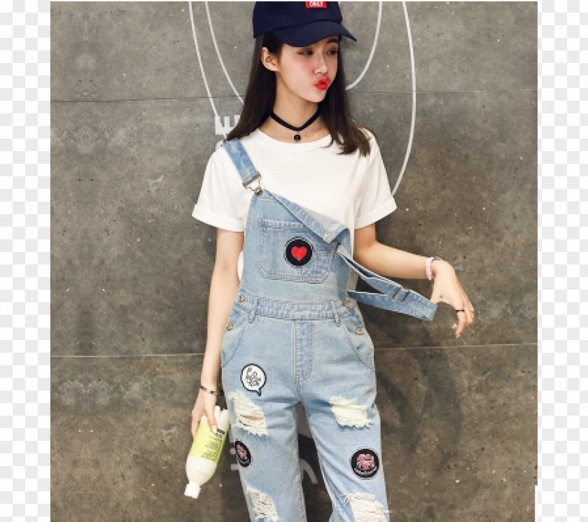 Overalls Jeans Denim Overall Pants Jumpsuit PNG