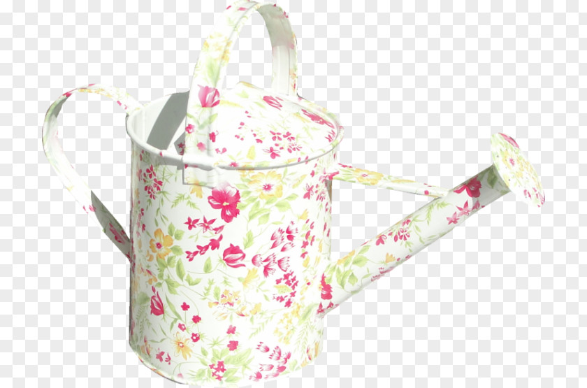 Small Floral Shower Watering Can PNG