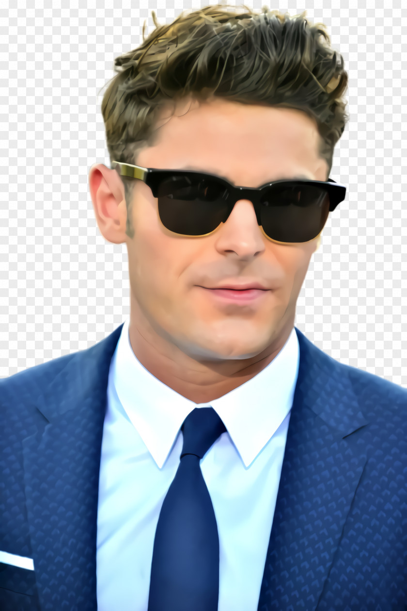 Black Hair Actor Sunglasses PNG