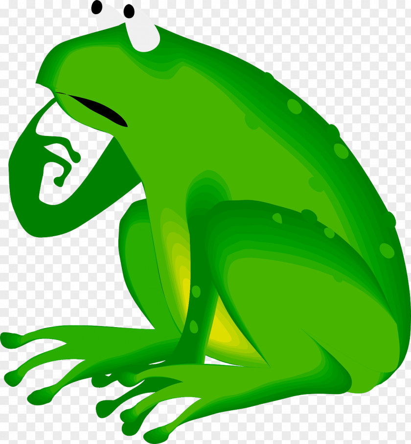 Blue Frog Clip Art PNG