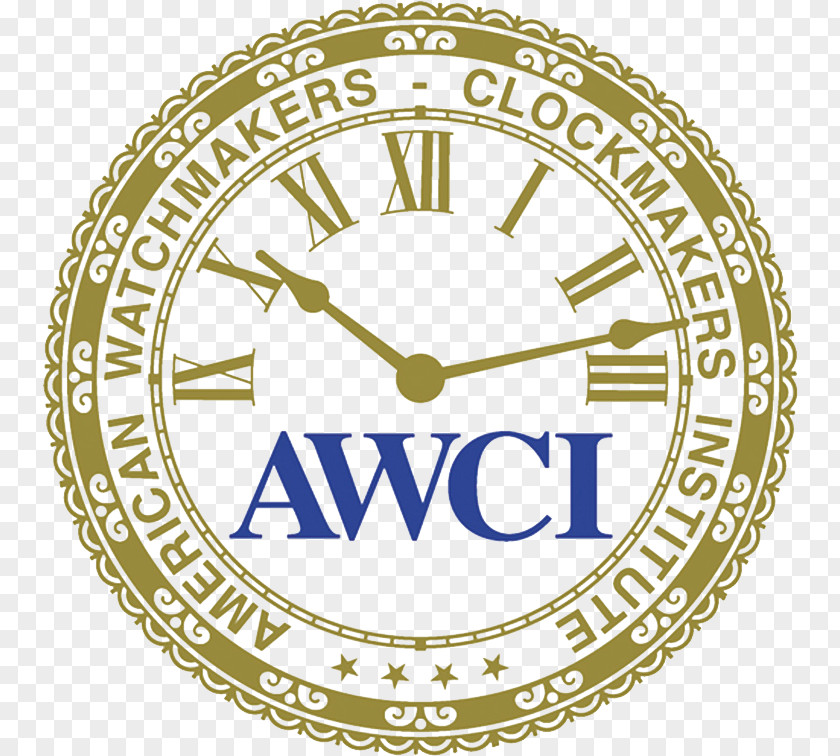 Clock American Watchmakers-Clockmakers Institute Certification PNG