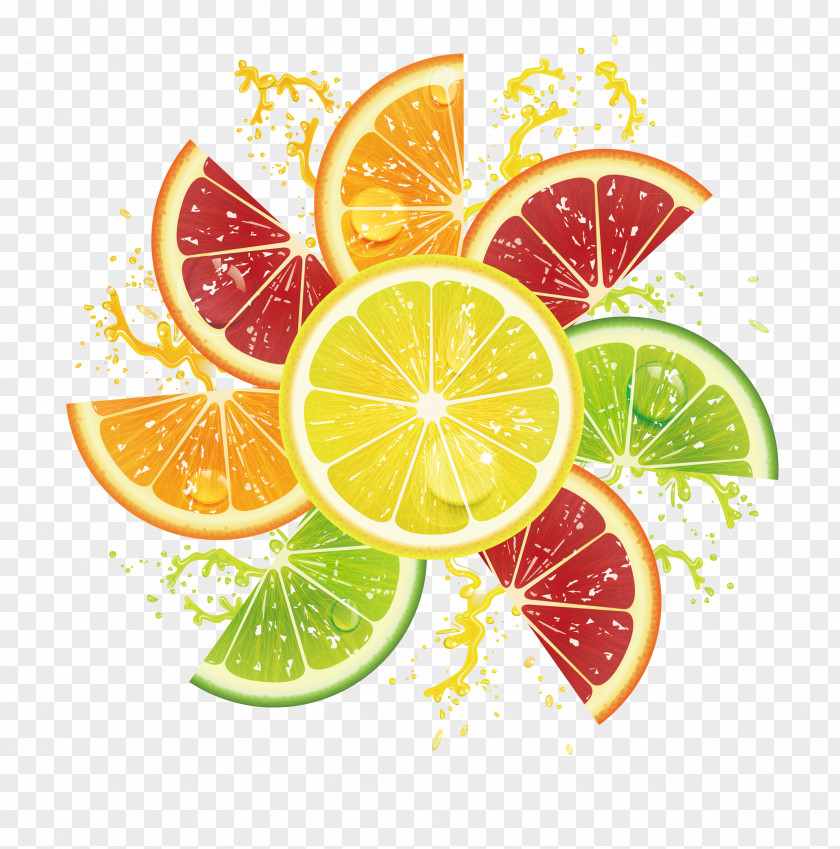 Delicious Fruit Juice Beverage Advertising Design Lemon Download PNG