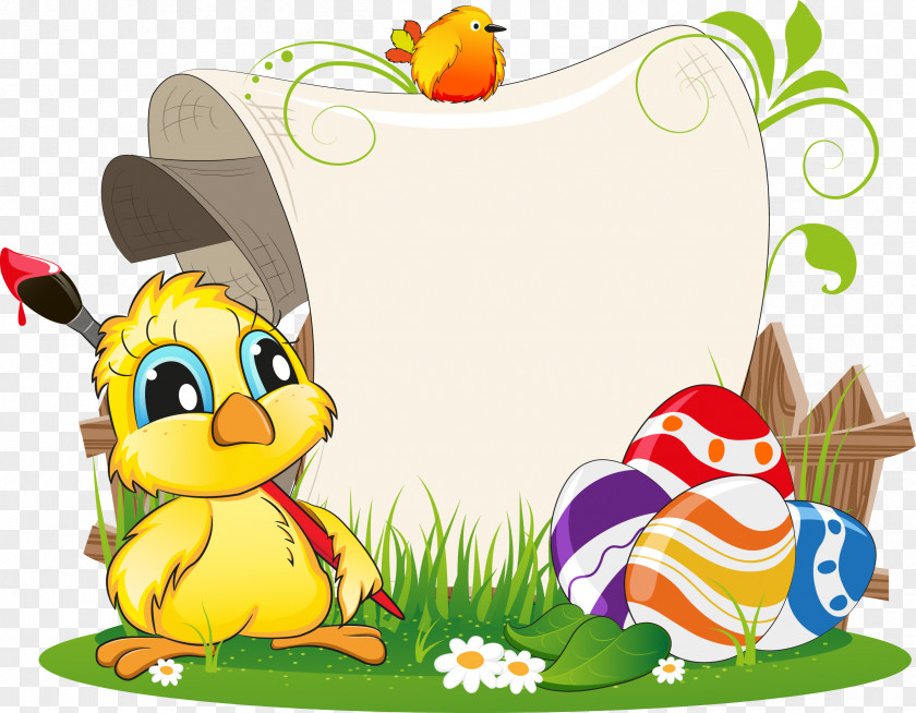 Easter Border Egg Stock Photography PNG