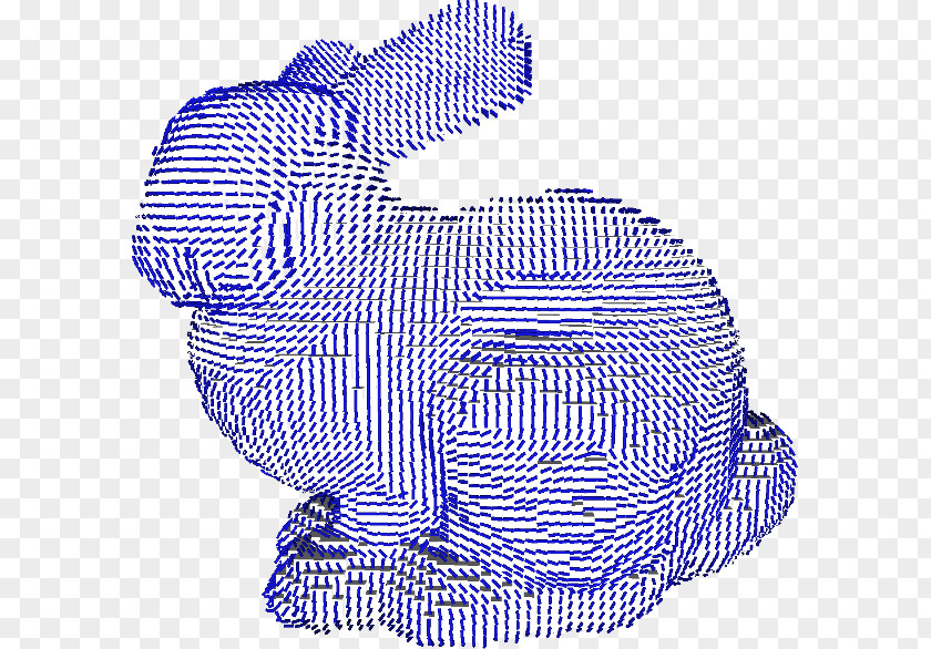 Line Stanford Bunny Principal Curvature Geometry PNG