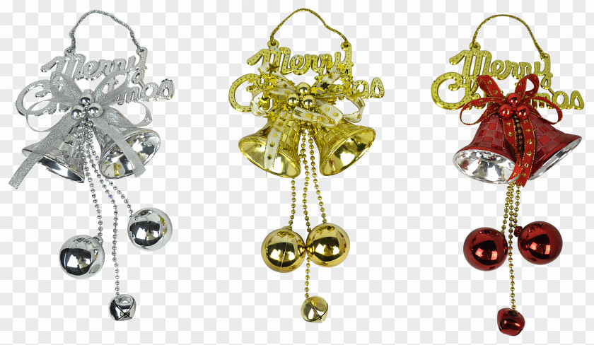 Christmas Ornament Garland Bell Export PNG