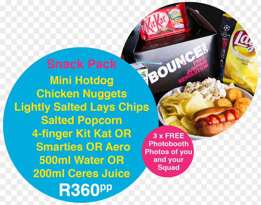 Junk Food BOUNCE Fourways Convenience Kosher Foods PNG