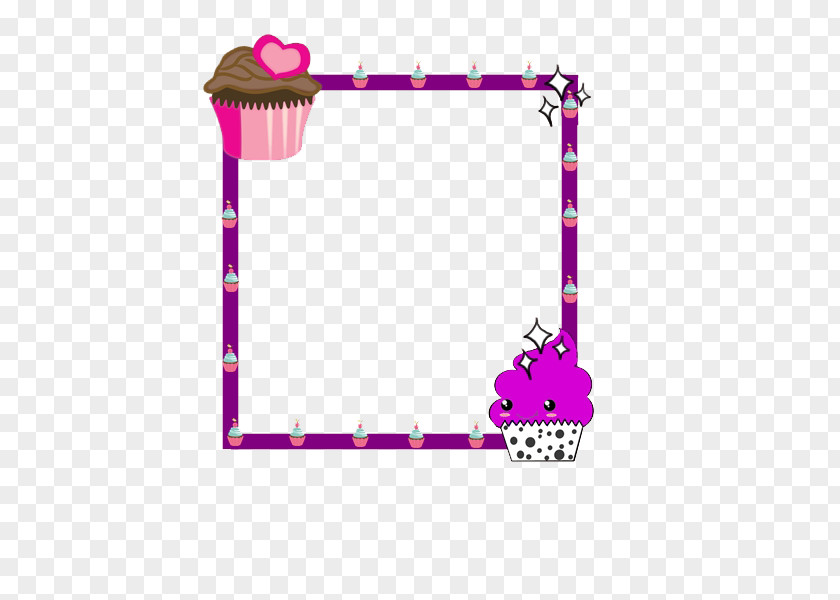 Muffin Tin Cupcake Picture Frames PNG