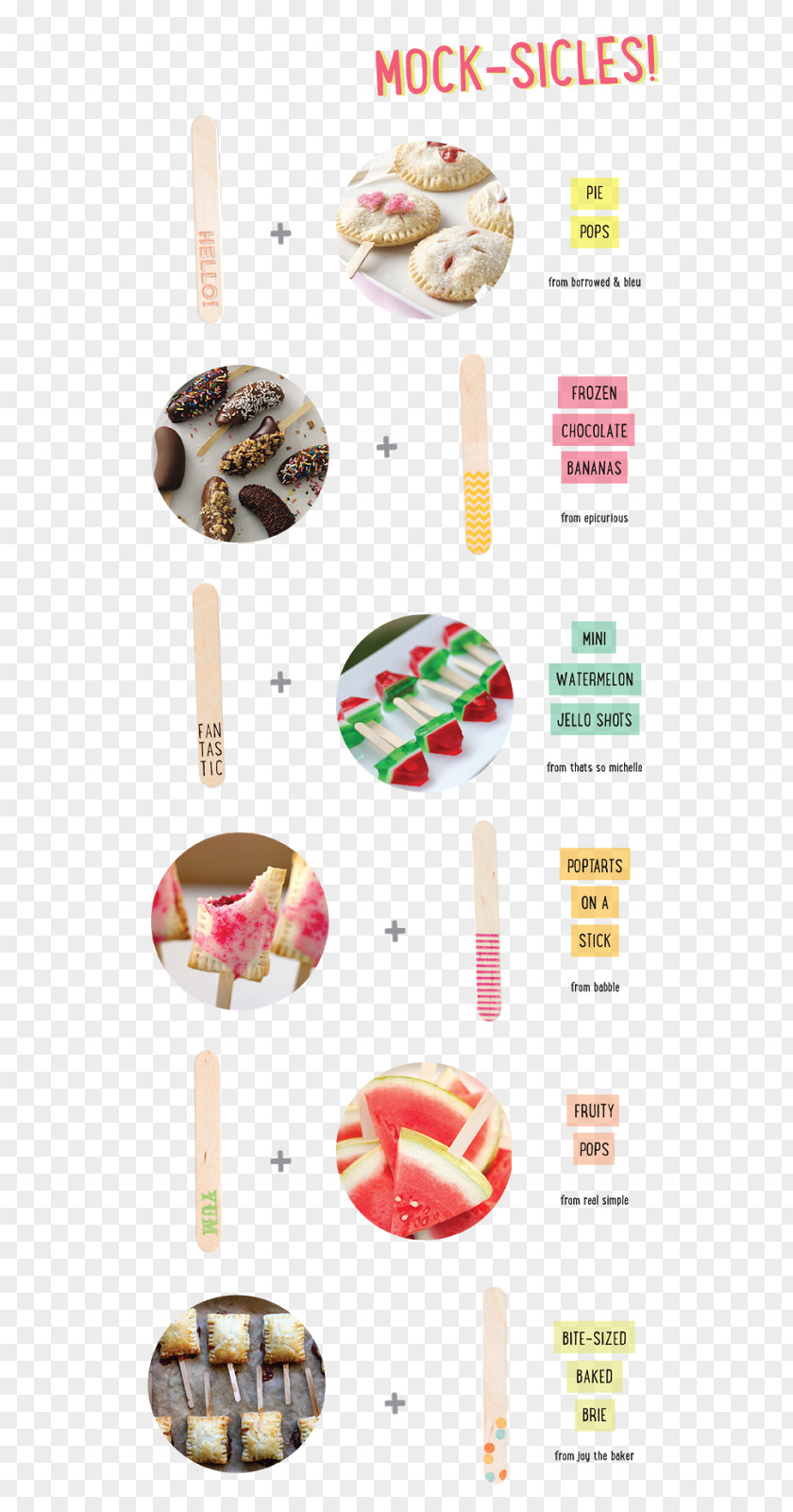 Popsicle Stick Food Tableware PNG