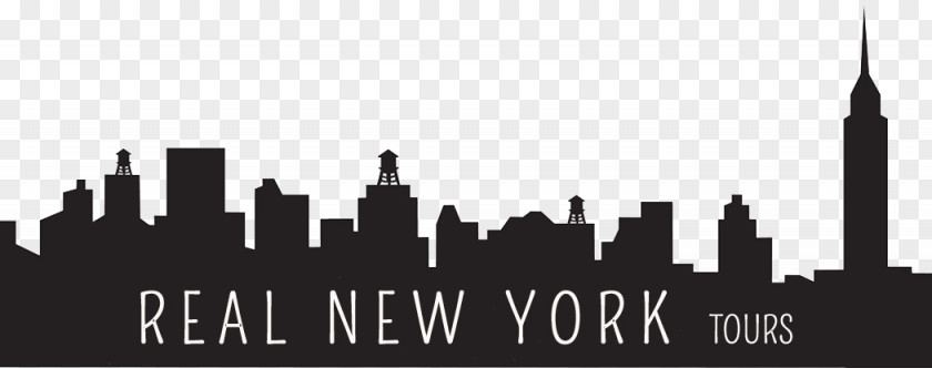 Tour Guide New York City Skyline Silhouette PNG