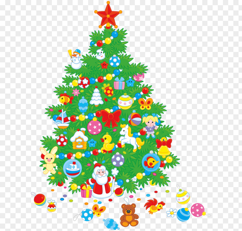 Christmas Tree Covered With Gifts Santa Claus A Visit From St. Nicholas Gift Clip Art PNG
