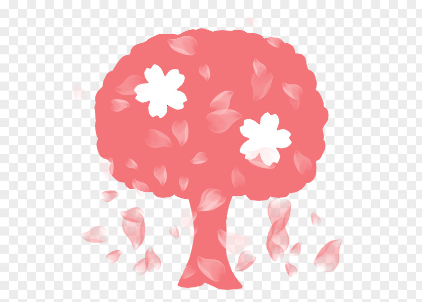 Illustration Silhouette Cherry Blossom Graphics Design PNG