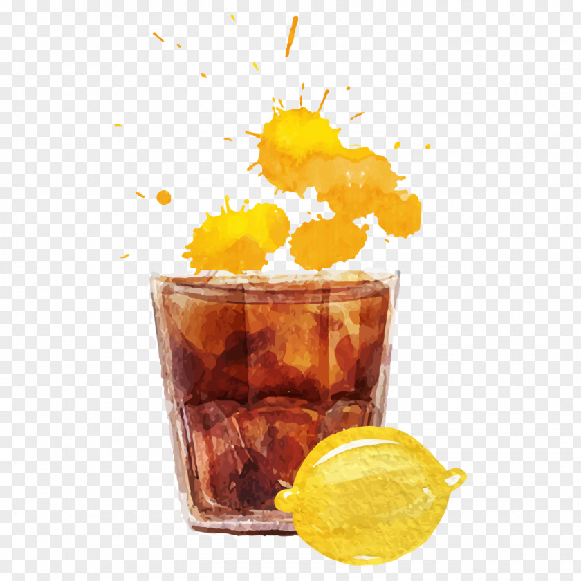 Kola Cola Rum And Coke Cocktail Orange Drink PNG