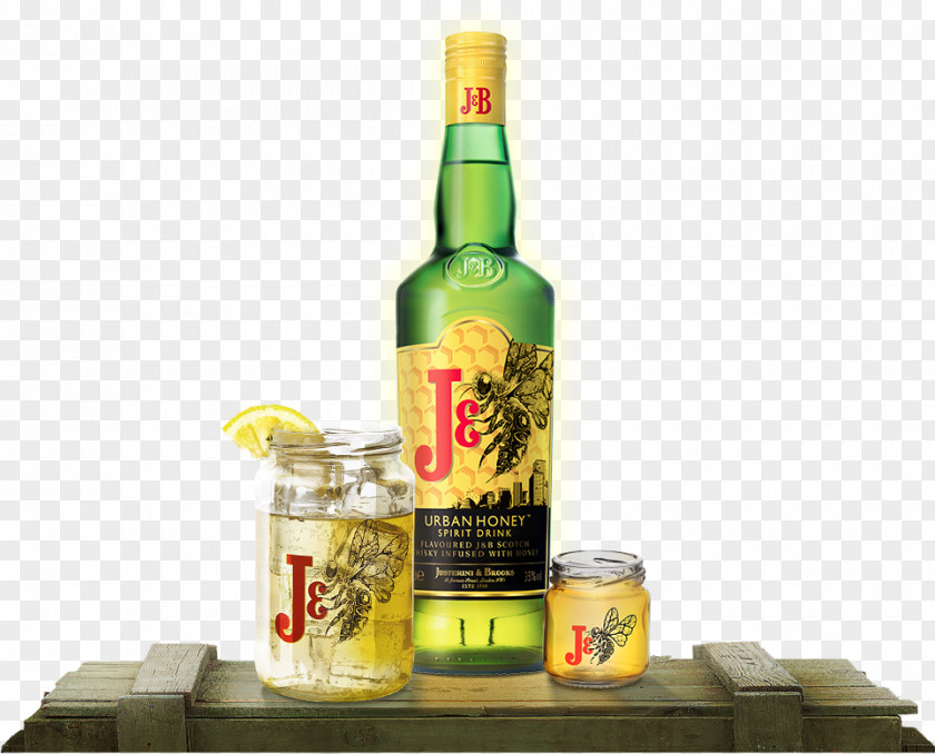 Glass Liqueur Bottle Scotch Whisky Justerini & Brooks PNG