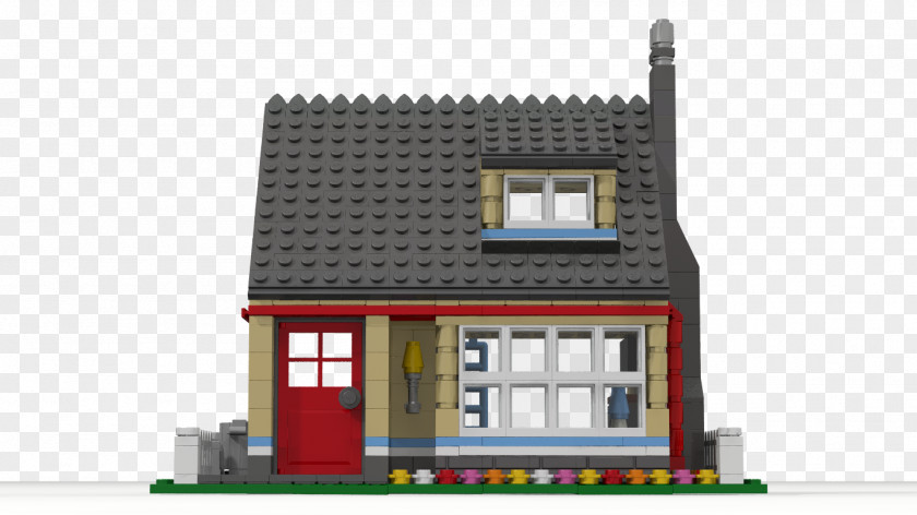 Slate Roof Cottage LEGO House Facade Property Product PNG