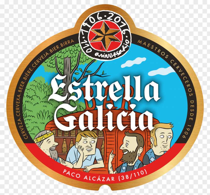 Beer Estrella Galicia Hijos De Rivera Brewery Lager PNG