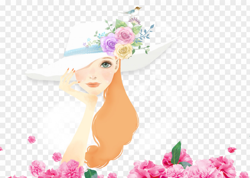 Hand Painted Beautiful Queen Cosmetics Download PNG