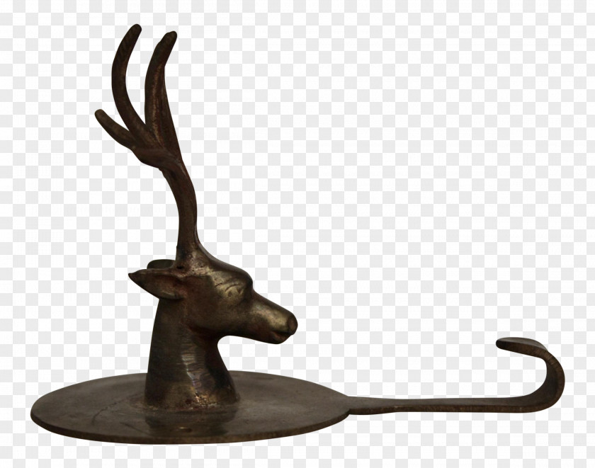 Reindeer Hook Brass Clothes Hanger Texas Longhorn PNG
