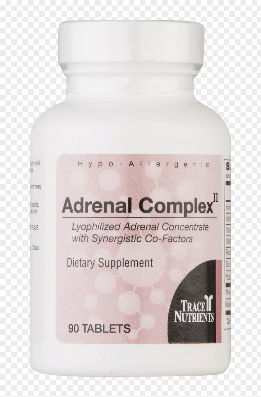Tablet Dietary Supplement Nutrient Trace Element Adrenal Fatigue Gland PNG