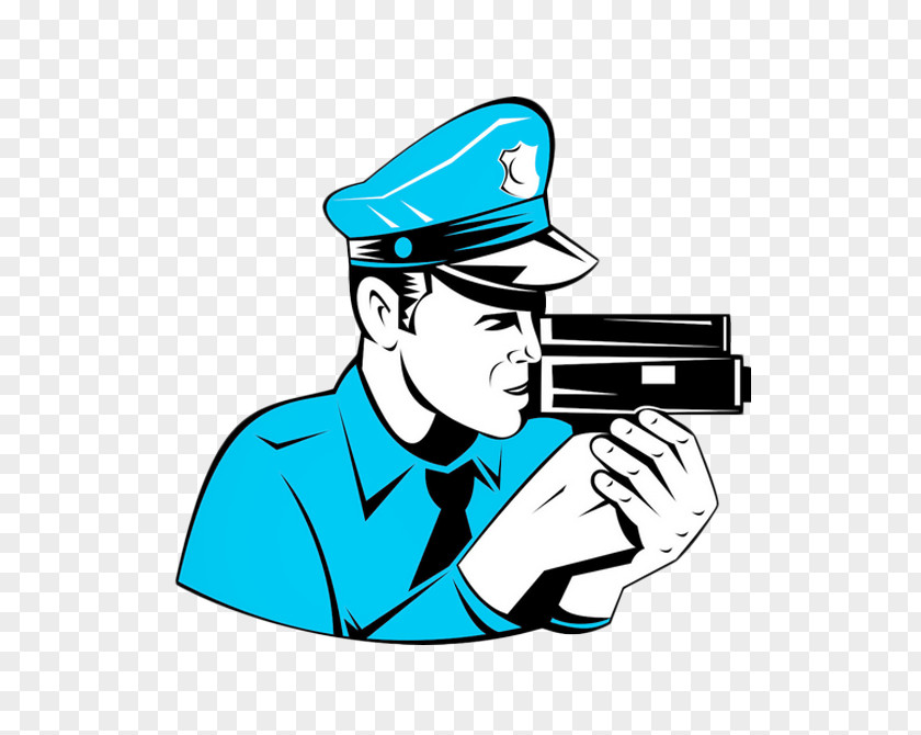 Free To Pull The Material Police Image Officer Traffic Enforcement Camera Cartoon Royalty-free PNG