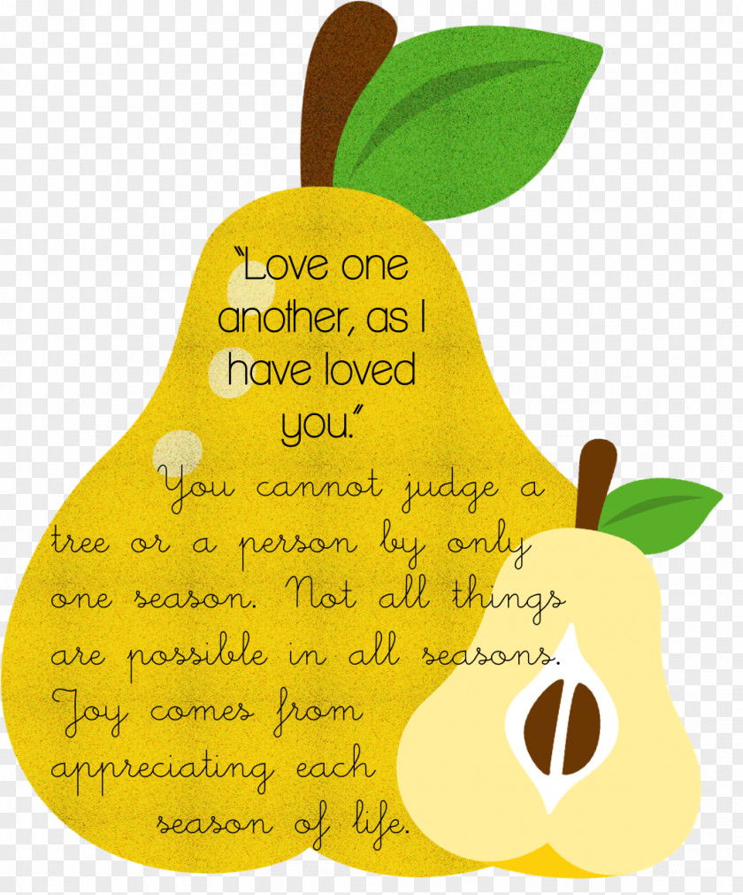 Pear New Commandment Love Craft John 13 PNG