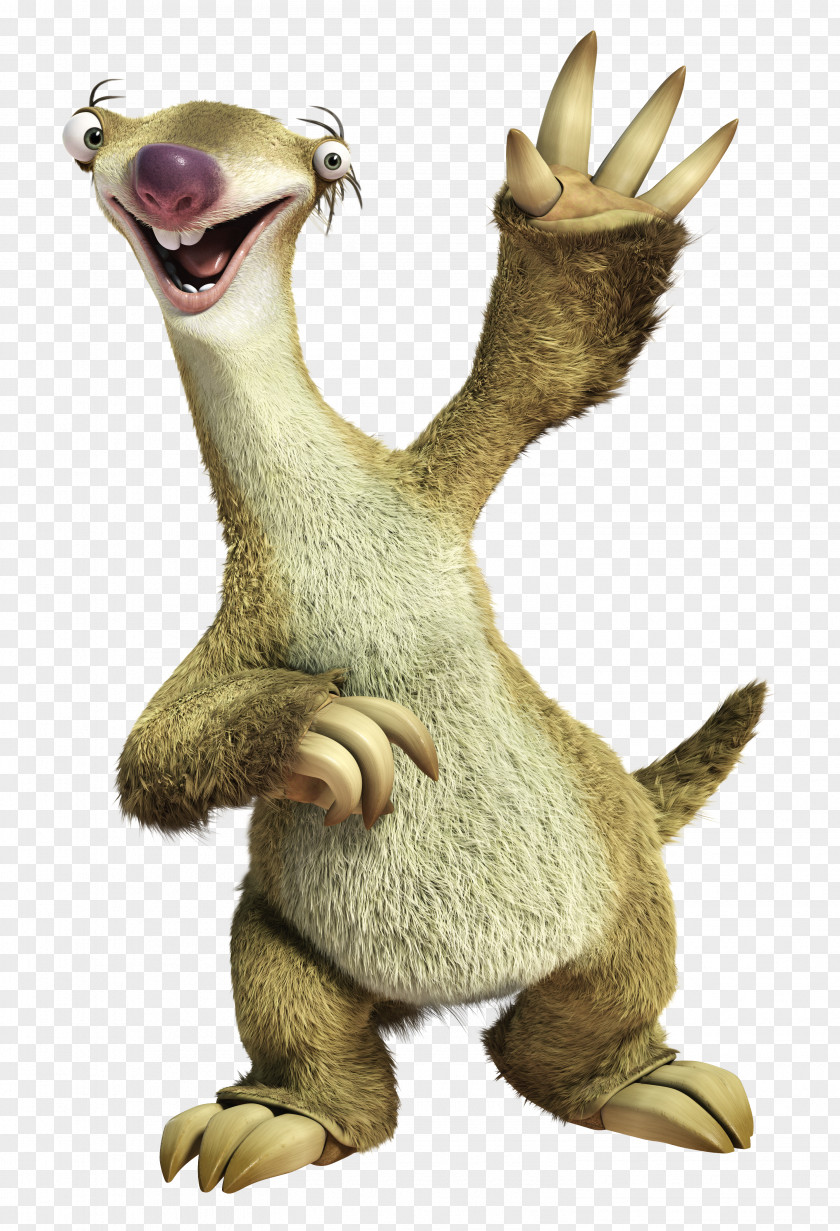 Sid Ice Age Scrat Sloth Manfred PNG