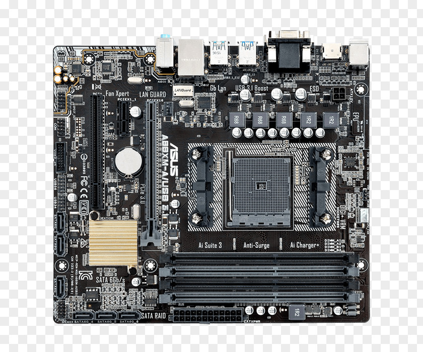 USB Motherboard ASUS A88XM-A/USB 3.1 MicroATX PNG