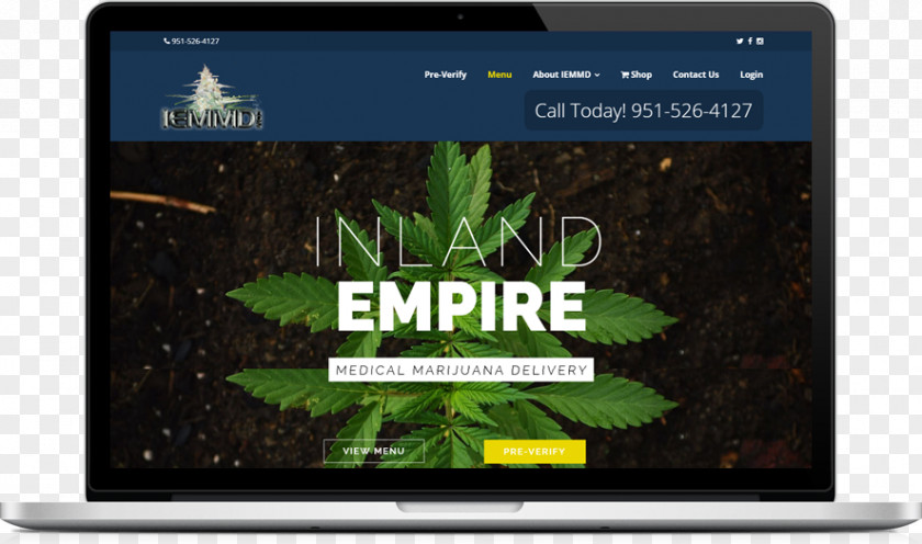 Cannabis Medical Shop Display Device WordPress PNG