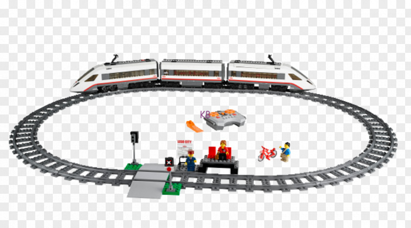Custom LEGO Cities 60051 City High-Speed Passenger Train 60197 Toy Trains & Sets PNG