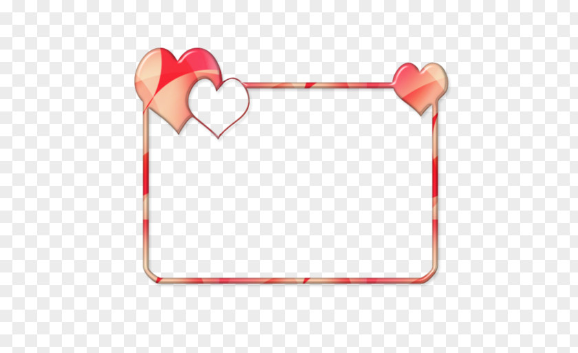 Heart Decoration Rectangle Frame Right Border Of PNG