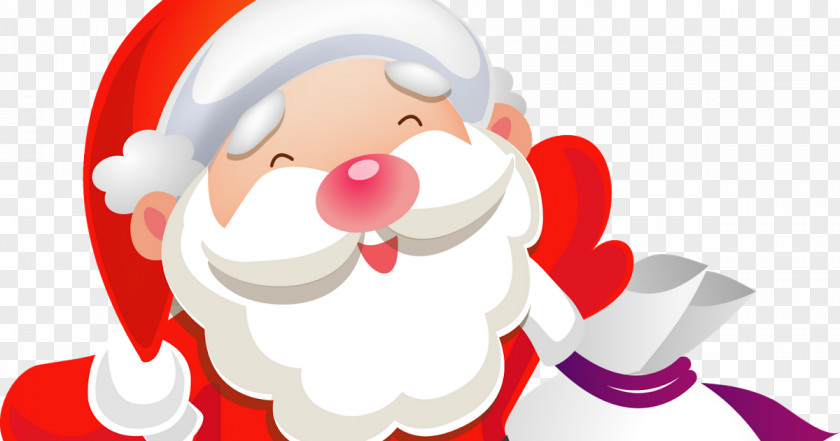 Santa Claus Christmas Gift Father Child PNG