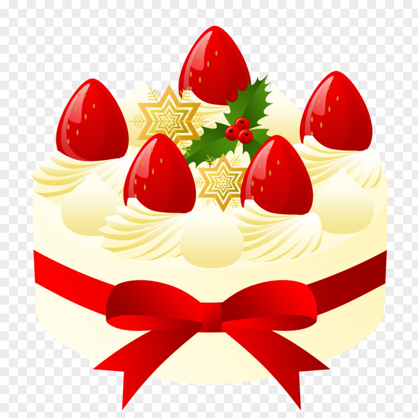 Christmas Fruitcake Cake Shortcake Cream PNG