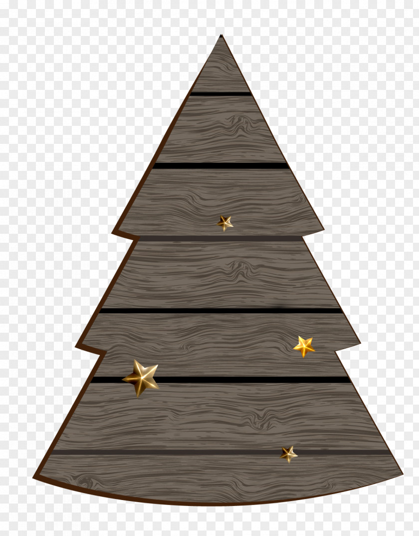 Christmas Tree Wood Plank PNG