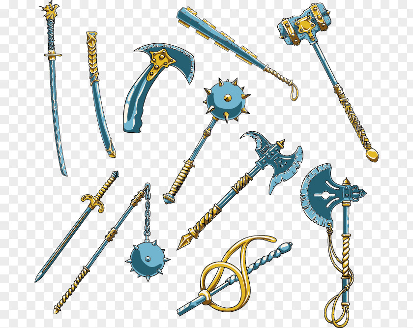 Game Weapons Vector Knife Melee Weapon Sword PNG