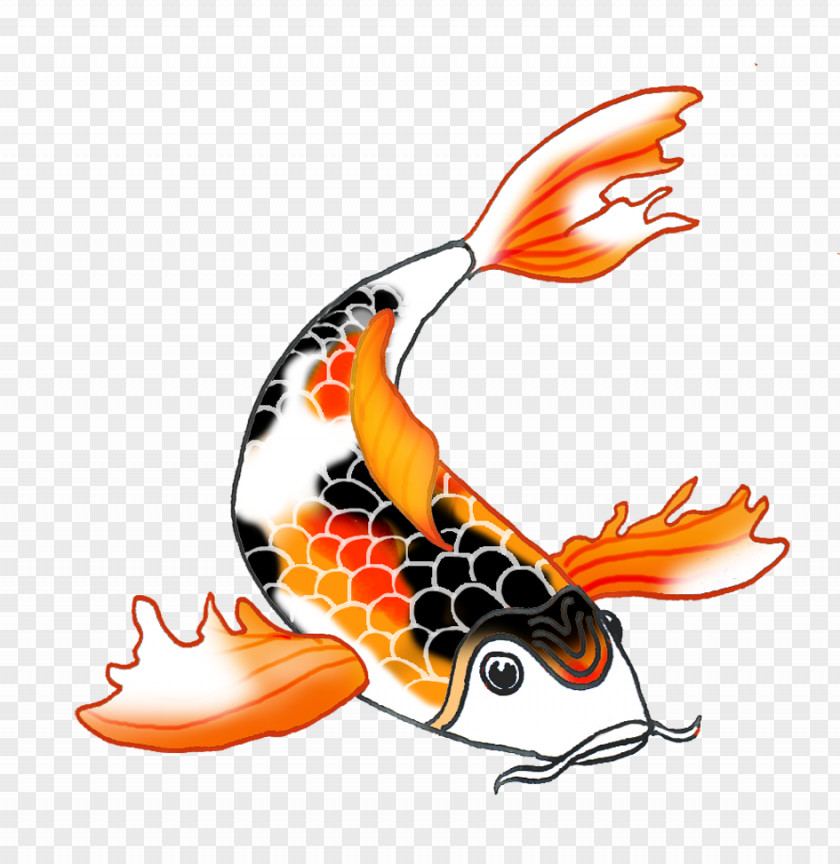 Koi Fish Drawing Clip Art PNG