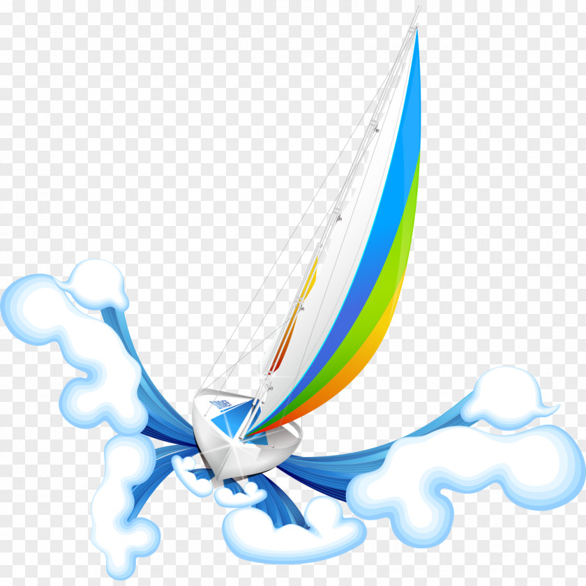 Sailing Spray Pattern Clip Art PNG