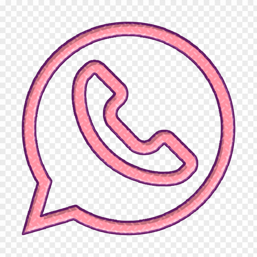 Symbol Pink Social Media Icon Whatsapp PNG