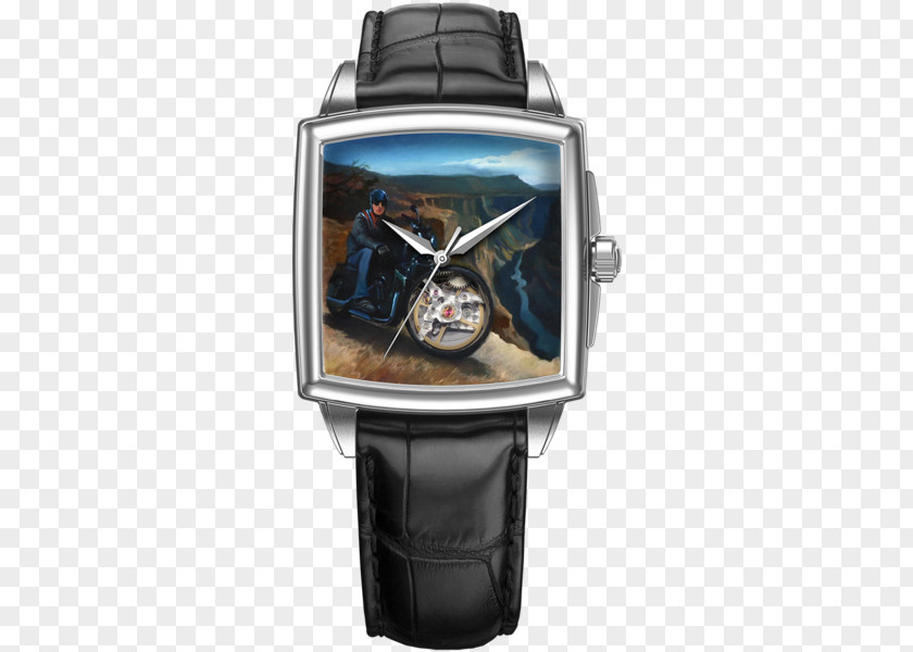 Watch Automatic Leather Sextant Chronograph PNG