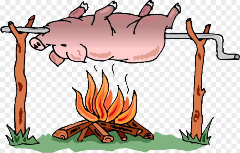 Pig Roast Barbecue Roasting Suckling PNG