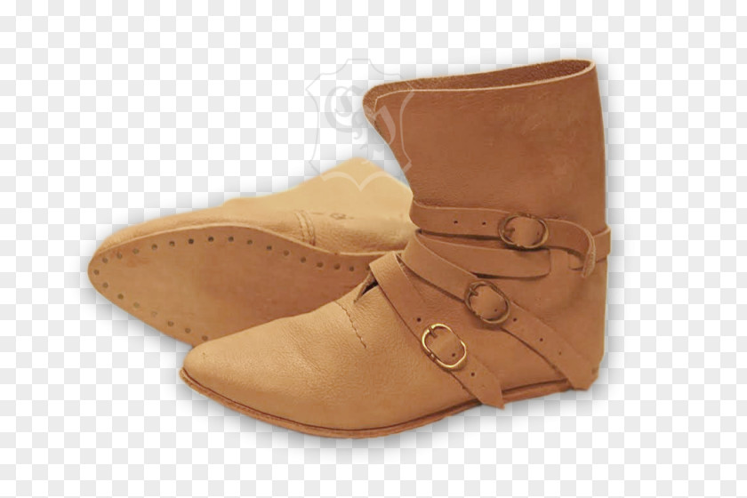 Boot Suede Middle Ages Shoe Buckle PNG