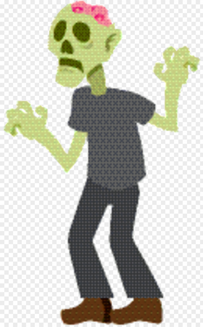 Gesture Plant Halloween Cartoon Background PNG