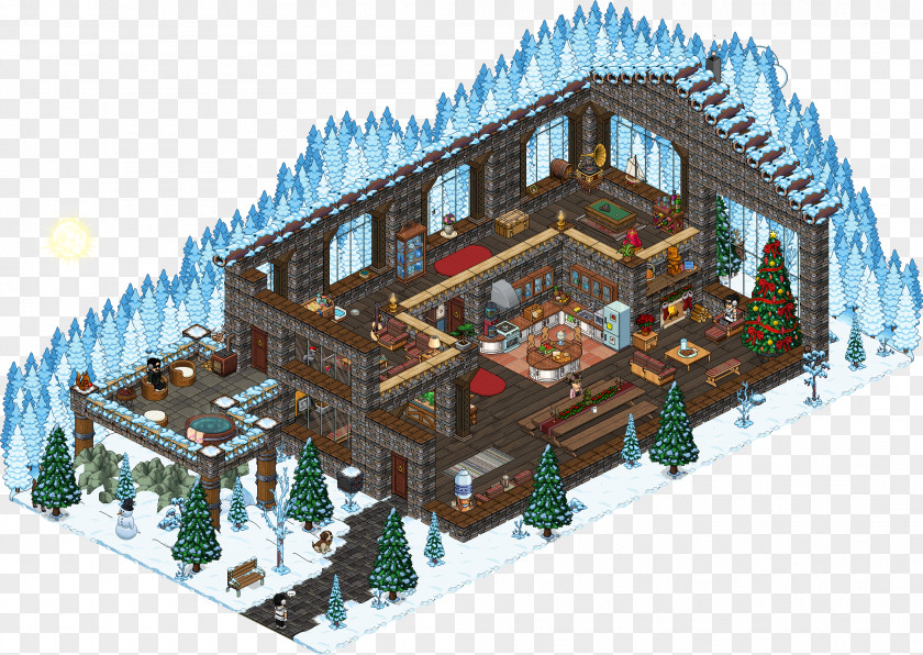 House Habbo Chalet Apartment Room PNG